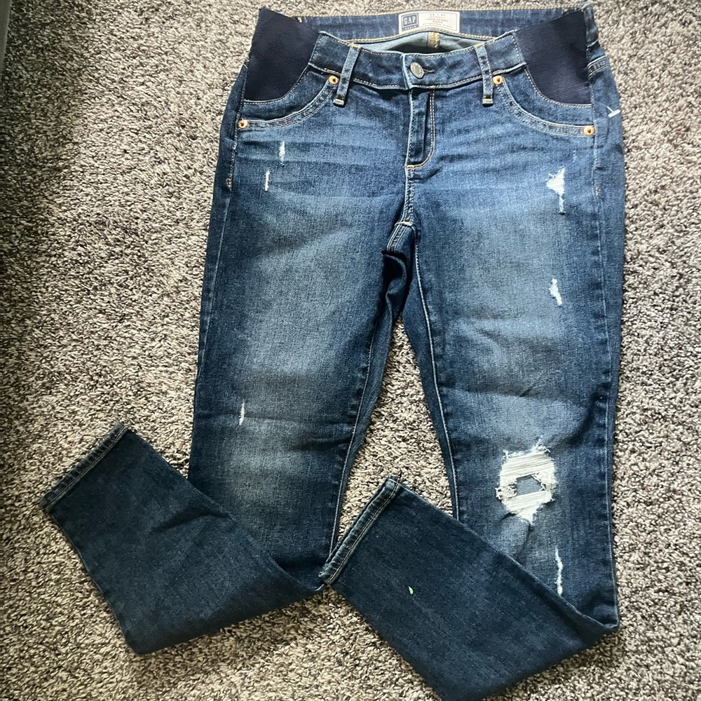 GAP Women’s maternity pants size 2 Blue Skinny Jeans
